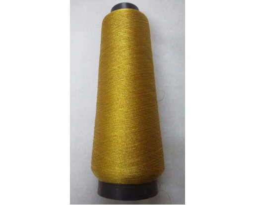 GOLD - VERY FINE Art Silk Twisted with Lurex - Neem Jari Zari - For Crochet Sewing Embroidery Knitting Jewelry DIY